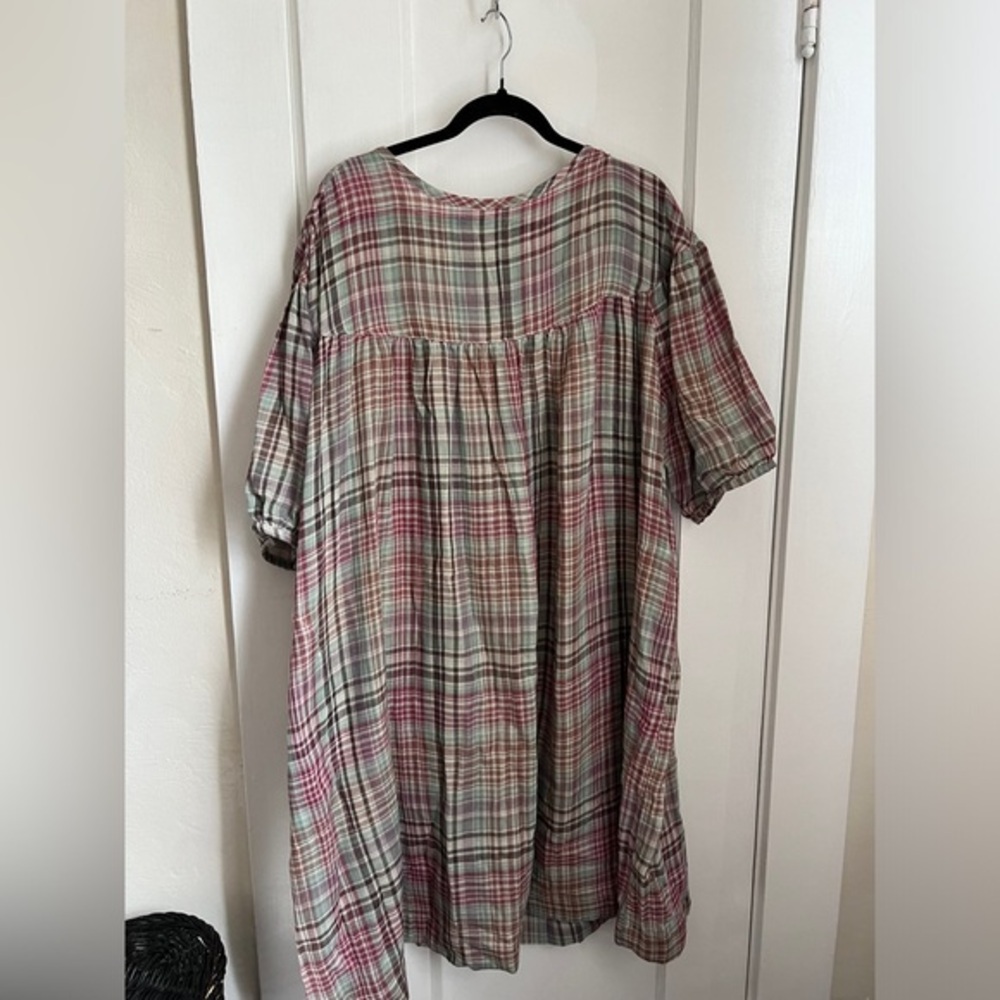 Reifhaus Pia Dress in Plum Plaid